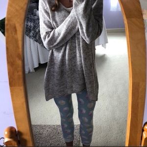 Sonoma Oatmeal Marled Asymmetrical Sweater